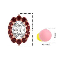 Floral Halo Stud Earrings