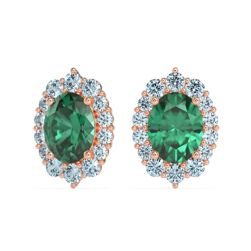 Floral Halo Stud Earrings