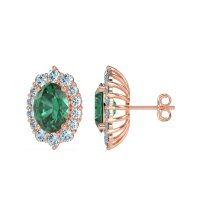 Floral Halo Stud Earrings