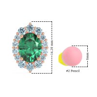 Floral Halo Stud Earrings
