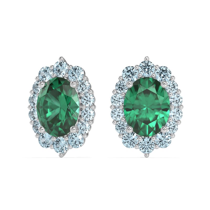 Floral Halo Stud Earrings