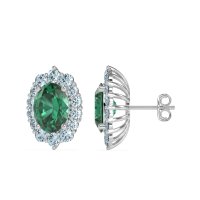 Floral Halo Stud Earrings