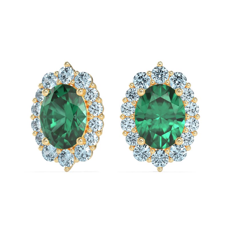 Floral Halo Stud Earrings