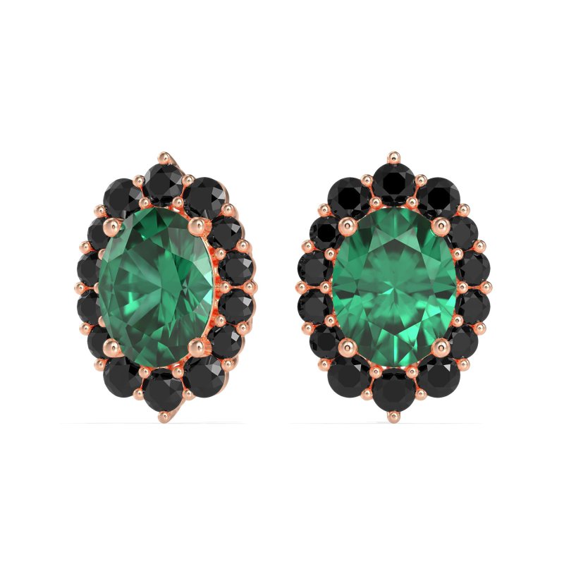 Floral Halo Stud Earrings
