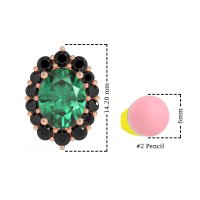 Floral Halo Stud Earrings