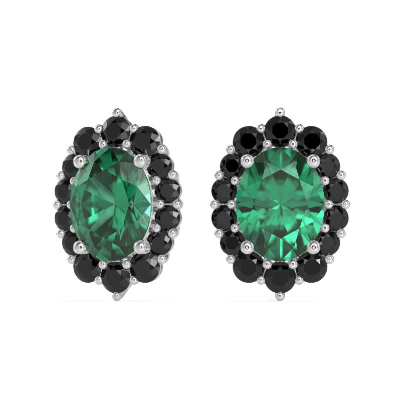 Floral Halo Stud Earrings