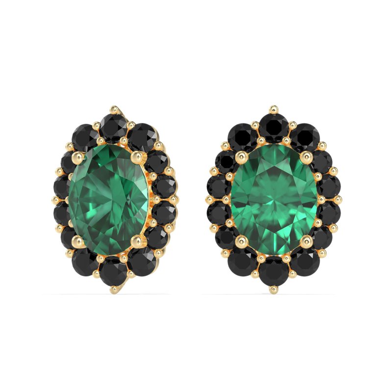 Floral Halo Stud Earrings