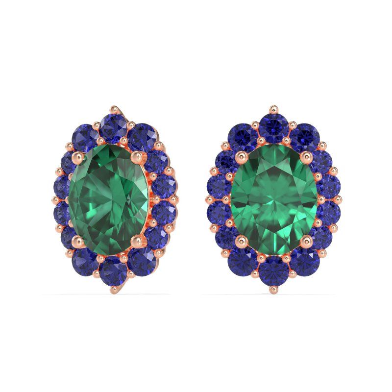 Floral Halo Stud Earrings