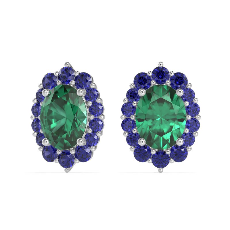 Floral Halo Stud Earrings