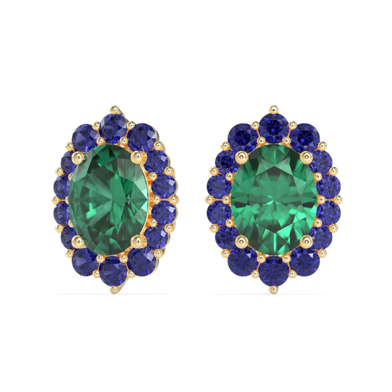 Floral Halo Stud Earrings