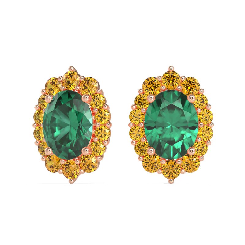 Floral Halo Stud Earrings