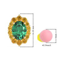 Floral Halo Stud Earrings