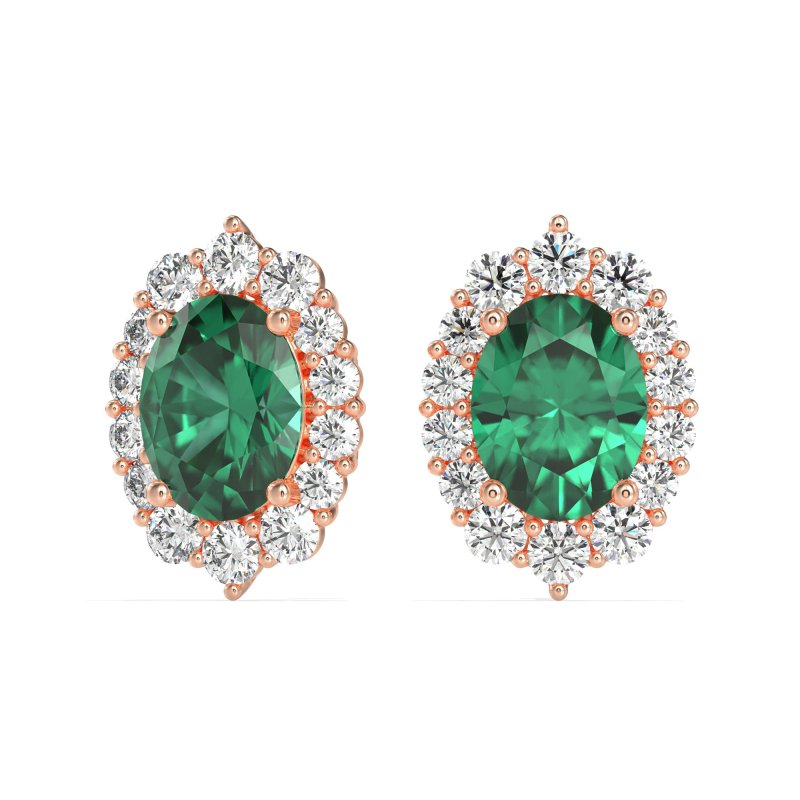 Floral Halo Stud Earrings