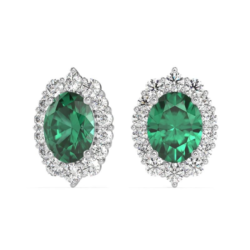 Floral Halo Stud Earrings