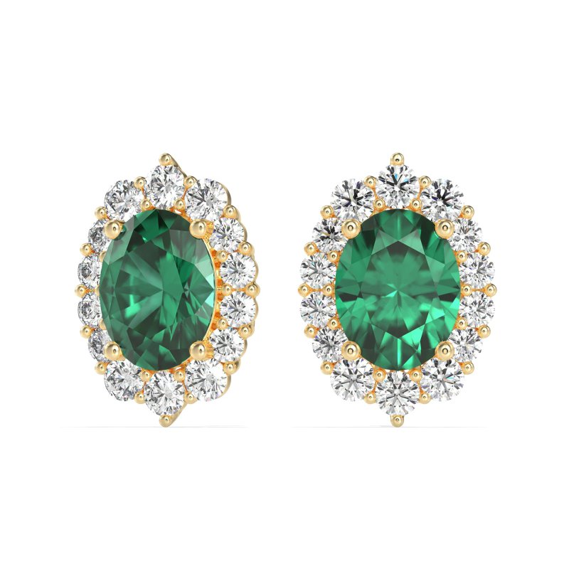 Floral Halo Stud Earrings