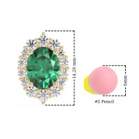 Floral Halo Stud Earrings