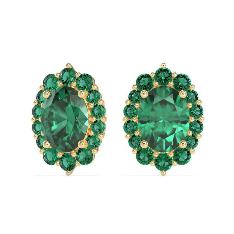 Floral Halo Stud Earrings