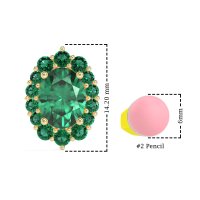 Floral Halo Stud Earrings