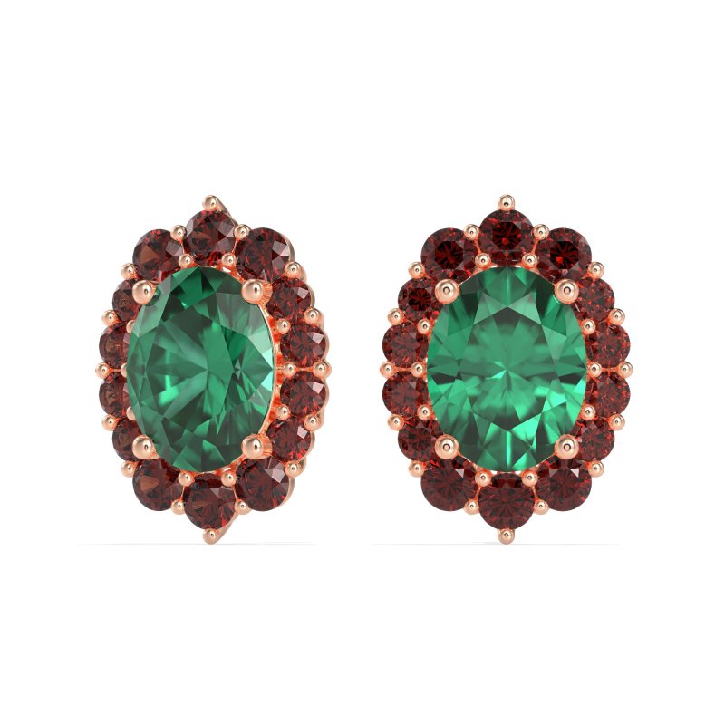 Floral Halo Stud Earrings