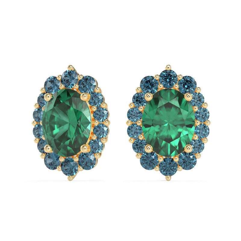 Floral Halo Stud Earrings