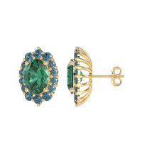 Floral Halo Stud Earrings