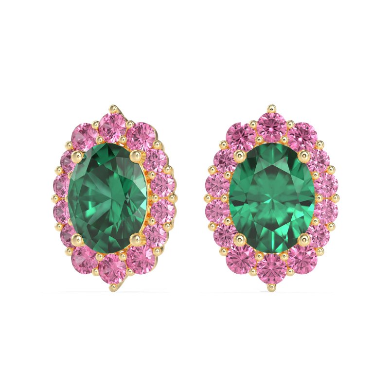 Floral Halo Stud Earrings