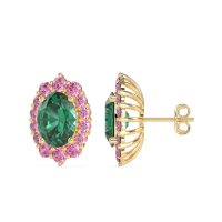 Floral Halo Stud Earrings