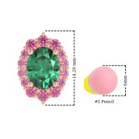 Floral Halo Stud Earrings
