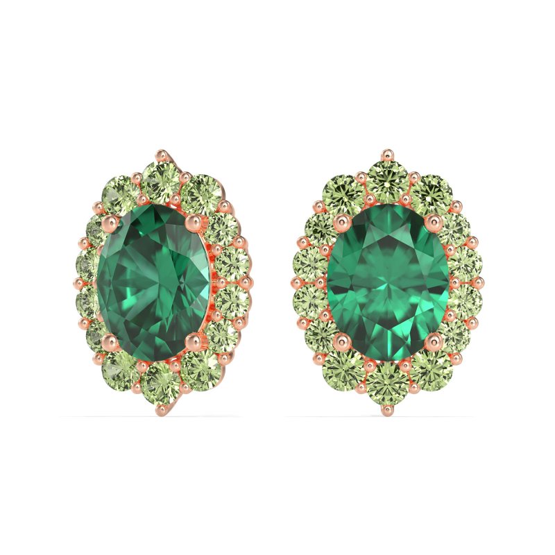 Floral Halo Stud Earrings