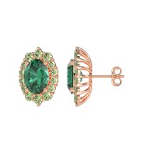 Floral Halo Stud Earrings