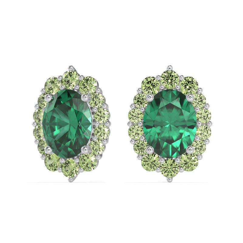Floral Halo Stud Earrings