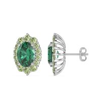 Floral Halo Stud Earrings