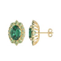 Floral Halo Stud Earrings