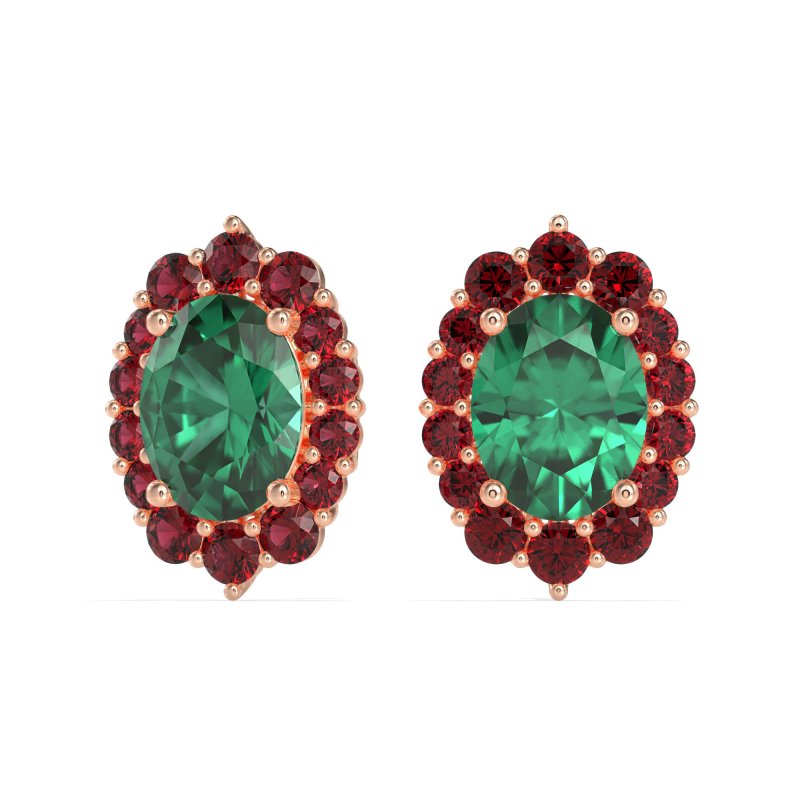 Floral Halo Stud Earrings