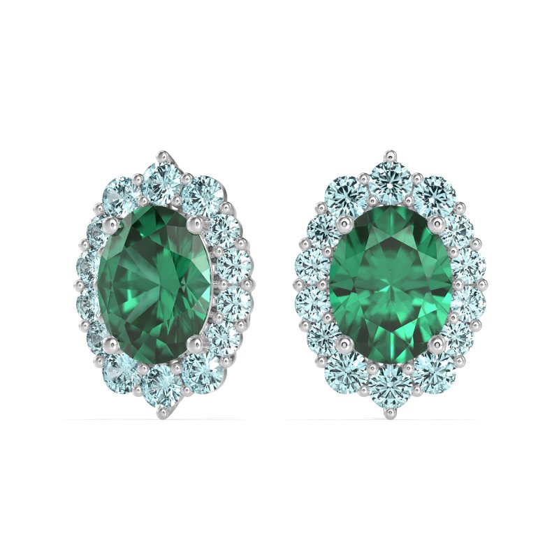 Floral Halo Stud Earrings