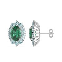 Floral Halo Stud Earrings