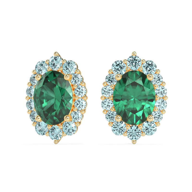 Floral Halo Stud Earrings