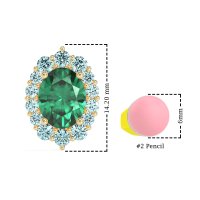 Floral Halo Stud Earrings