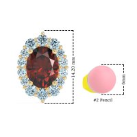 Floral Halo Stud Earrings