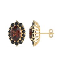 Floral Halo Stud Earrings