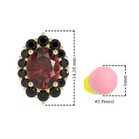 Floral Halo Stud Earrings
