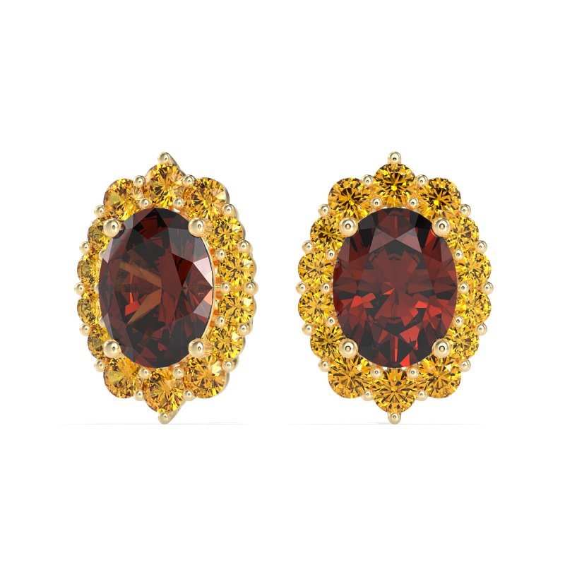 Floral Halo Stud Earrings