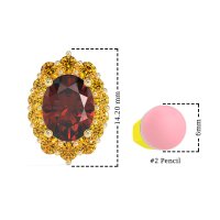 Floral Halo Stud Earrings