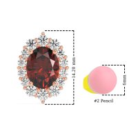 Floral Halo Stud Earrings