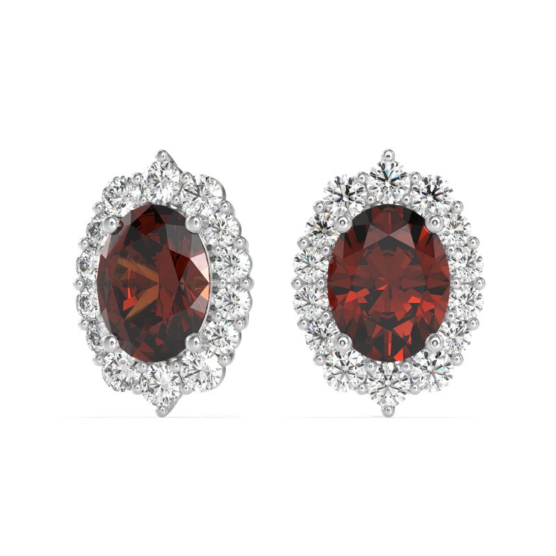 Floral Halo Stud Earrings