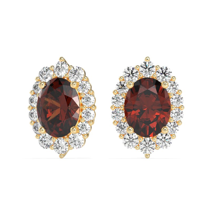Floral Halo Stud Earrings