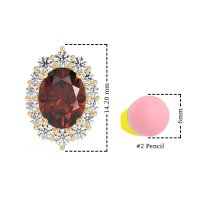 Floral Halo Stud Earrings