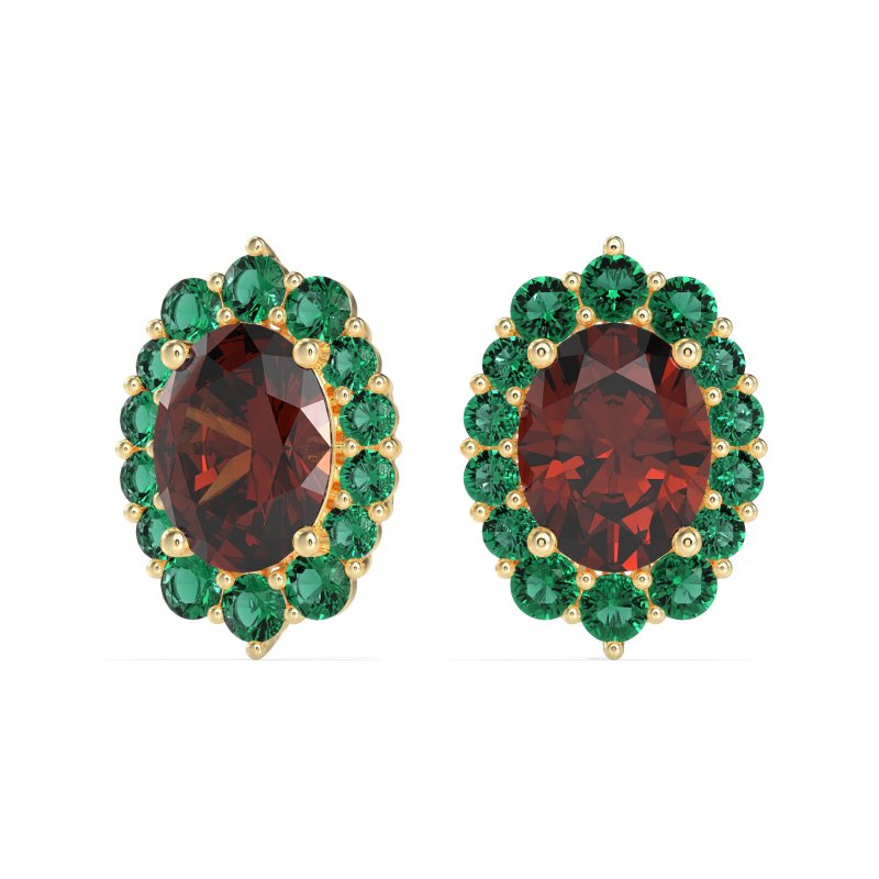 Floral Halo Stud Earrings