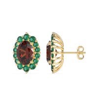 Floral Halo Stud Earrings