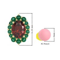 Floral Halo Stud Earrings